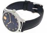 Gucci G Timeless Automatic Blue Dial Black Leather Strap Watch For Men - YA126347 Buy Now By Gucci