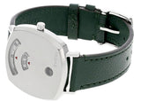 Gucci Grip Quartz Silver Dial Green Leather Strap Unisex Watch - YA157406 Buy Now By Gucci