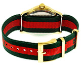 Gucci G Timeless Quartz Green & Red Dial Green & Red NATO Strap Watch For Men - YA126487A Buy Now By Gucci