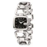 Gucci G Gucci Diamonds Black Dial Silver Steel Strap Watch For Women - YA125406 Buy Now By Gucci