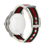 Gucci G Timeless White Dial Two Tone Nylon Strap Watch For Men - YA126231 Buy Now By Gucci