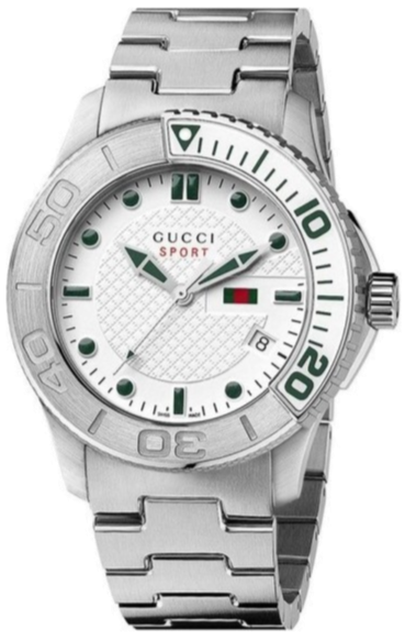 Gucci G Timeless Silver Dial Silver Steel Strap Watch For Men - YA126232 Buy Now By Gucci