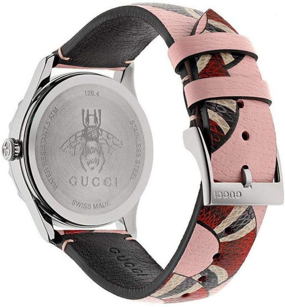 Gucci G Timeless Pink Dial Pink Leather Strap Watch For Women - YA1264083 Buy Now By Gucci
