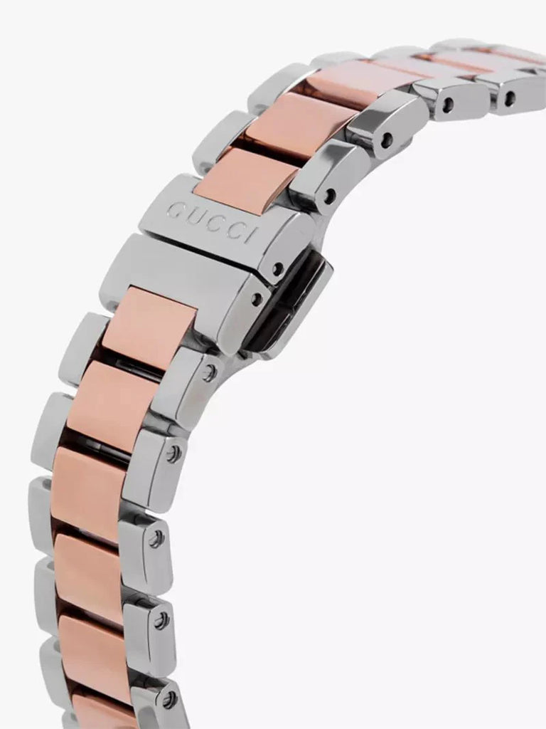 Gucci G Timeless Diamonds Mother of Pearl Dial Two Tone Steel Strap Watch For Women - YA126544 Buy Now By Gucci