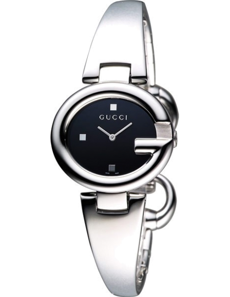 Gucci Guccisima Quartz Black Dial Silver Steel Strap Watch For Women - YA134501 Buy Now By Gucci