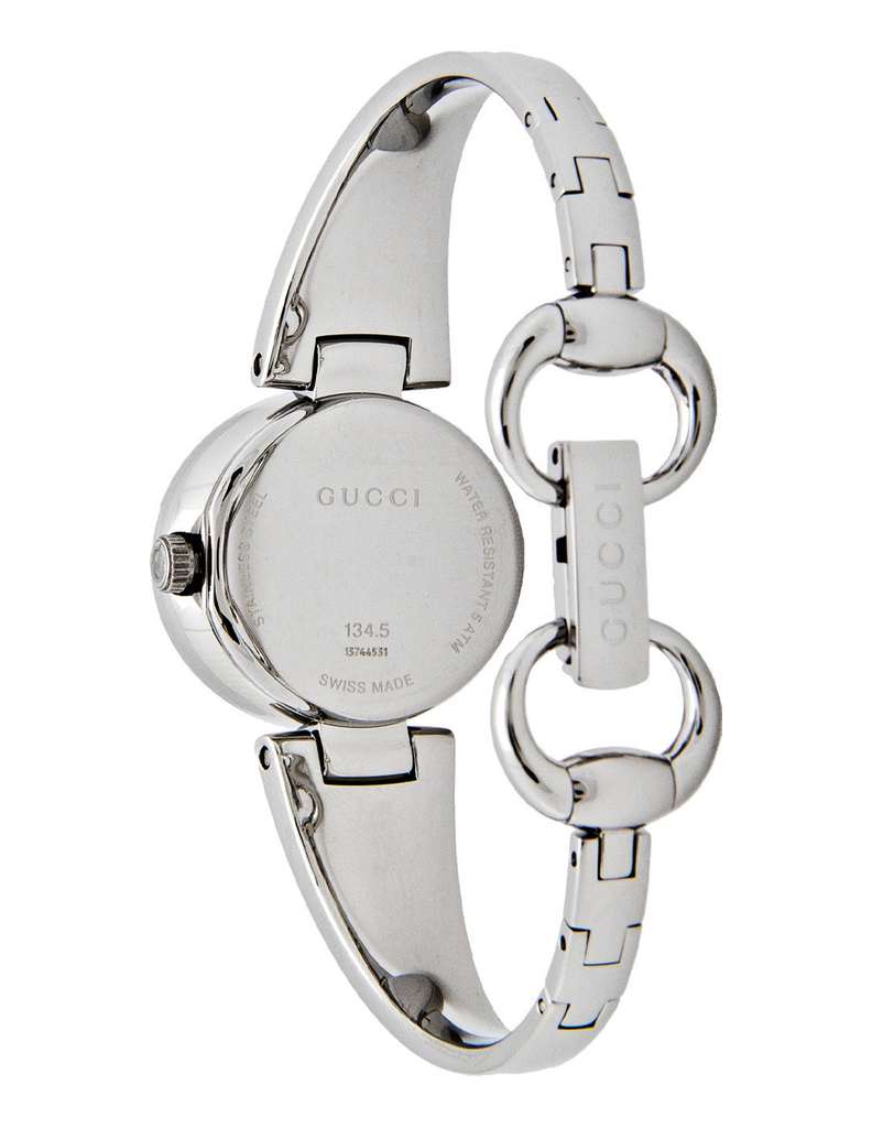 Gucci Guccisima Quartz Black Dial Silver Steel Strap Watch For Women - YA134501 Buy Now By Gucci