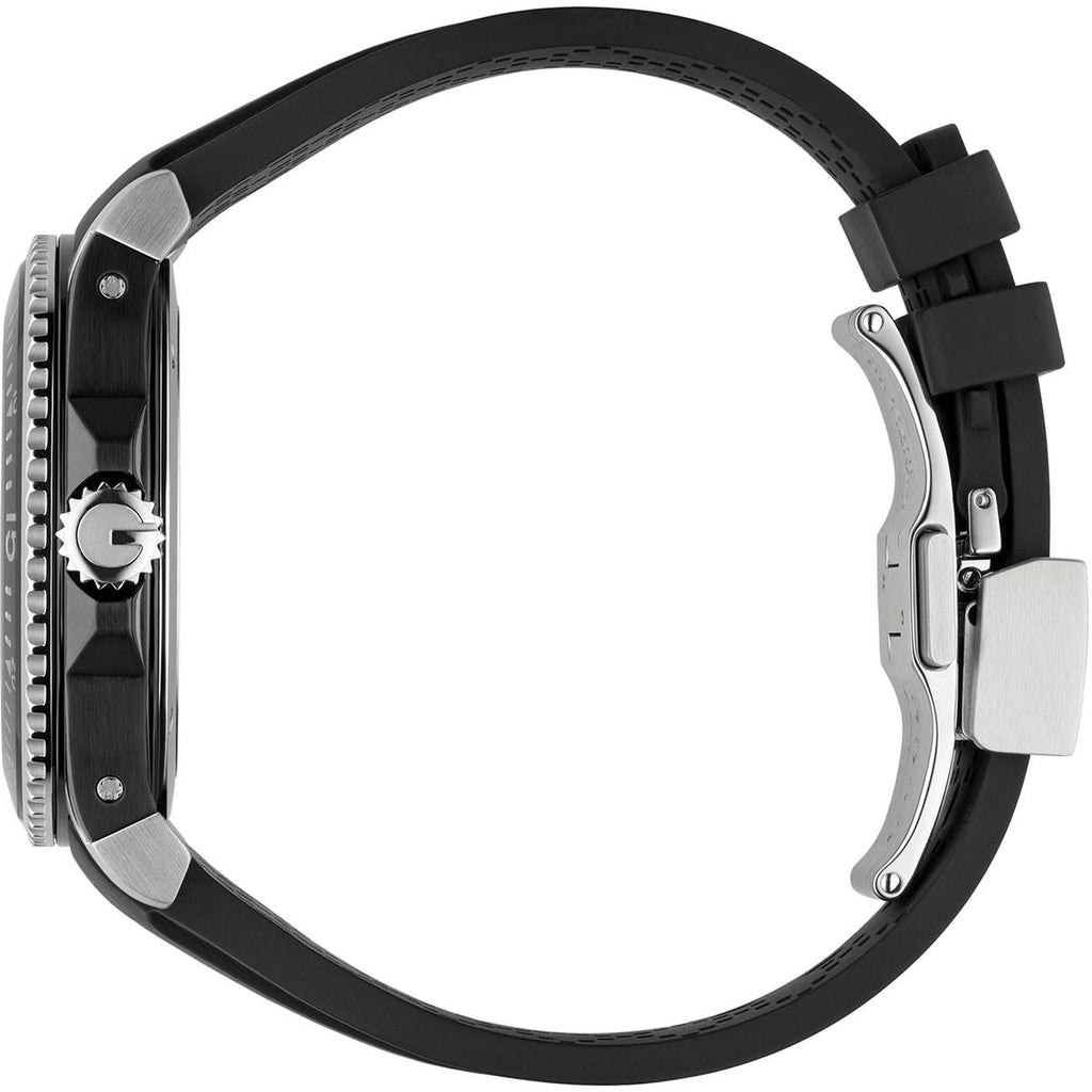Gucci Dive Quartz Black Dial Black Rubber Strap Watch For Men - YA136303 Buy Now By Gucci