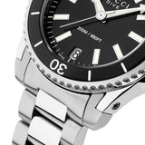 Gucci Dive Black Dial Silver Steel Strap Watch For Women - YA136403 Buy Now By Gucci