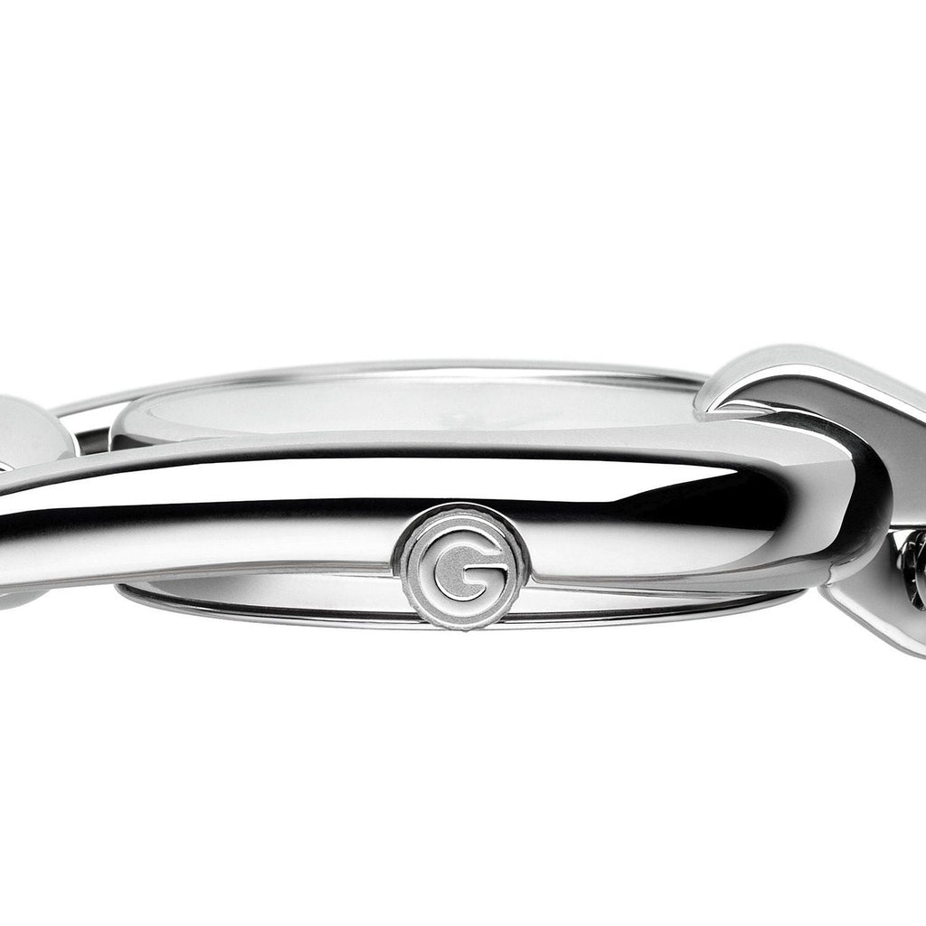 Gucci Horsebit Quartz Red Dial Silver Steel Strap Watch For Women - YA139502 Buy Now By Gucci