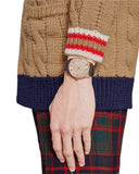 Gucci Eryx Automatic Chevron Gold Dial Black Leather Strap Watch For Men - YA126340 Buy Now By Gucci