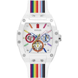 Guess Phoenix Analog White Dial White Silicone Strap Watch for Men - GW0720G1 Buy Now By Guess