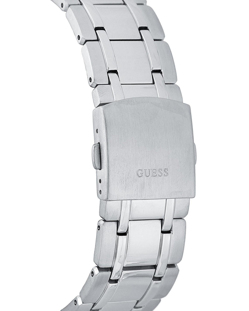 Guess Circuit Chronograph Black Dial Silver Steel Strap Watch For Men - W0968G1 Buy Now By Guess