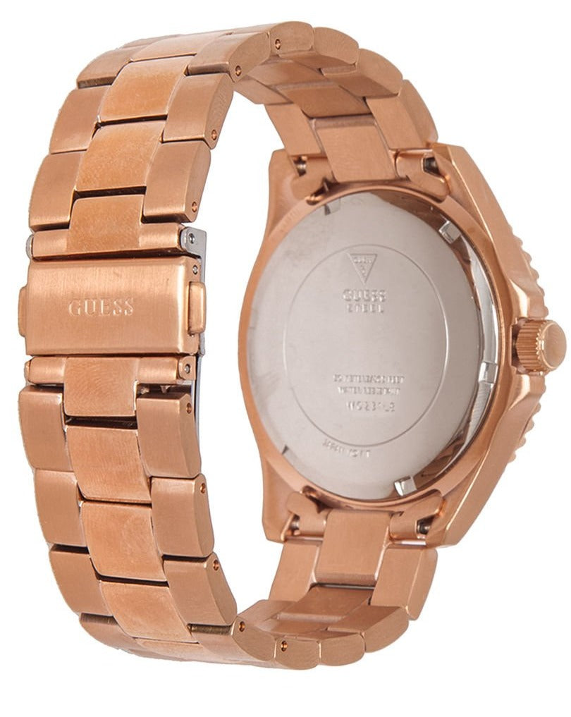Guess BFF Multifunction Brown Dial Rose Gold Steel Strap Watch for Women - W0231L8 Buy Now By Guess