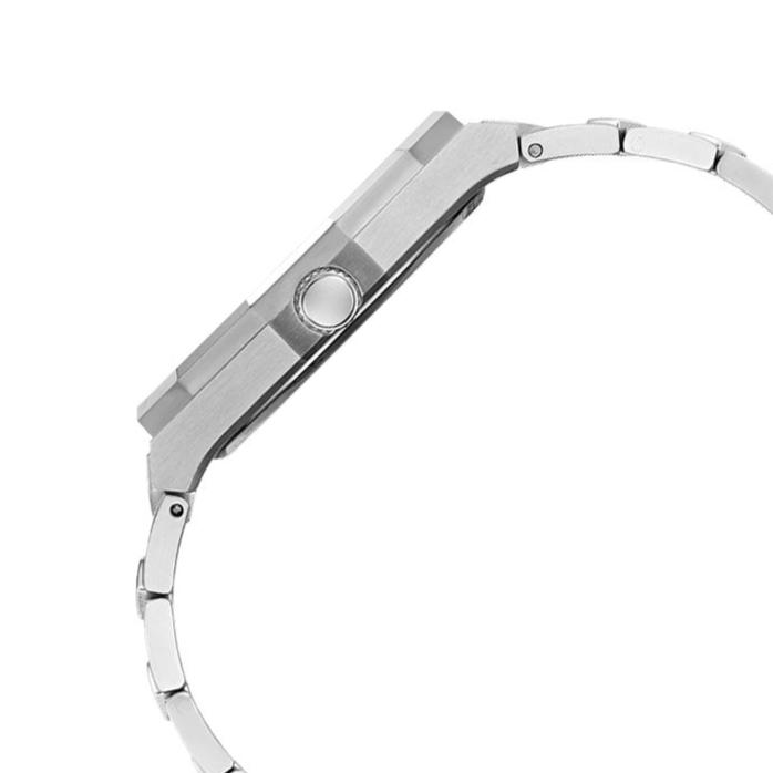 Guess Asset Quartz Black Dial Silver Steel Strap Watch For Men - GW0575G1 Buy Now By Guess