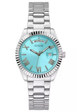 Guess Connoisseur Turquoise Dial Silver Steel Strap Watch for Men - GW0265G11 Buy Now By Guess