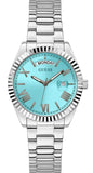 Guess Luna Quartz Blue Dial Silver Steel Strap Watch For Women - GW0308L4 Buy Now By Guess