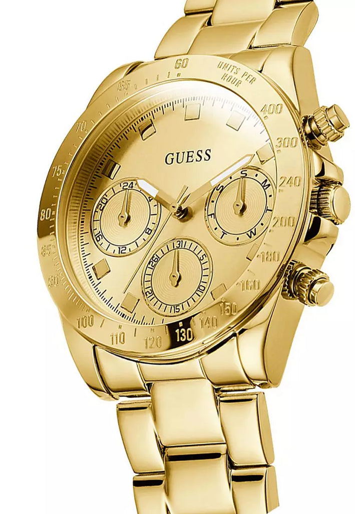 Guess Eclipse Gold Dial Gold Steel Strap Watch for Women - GW0314L2 Buy Now By Guess