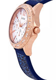 Guess Swirl Analog Quartz White Dial Blue Rubber Strap Watch for Women - W1096L4 Buy Now By Guess