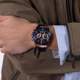 Guess Poseidon Chronograph Blue Dial Blue Silicone Strap Watch For Men - GW0425G3 Buy Now By Guess