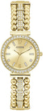 Guess Gala Diamonds Gold Dial Gold Steel Strap Watch for Women - GW0401L2 Buy Now By Guess