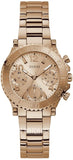 Guess Cosmic Chronograph Rose Gold Dial Rose Gold Steel Strap Watch for Women - GW0465L2 Buy Now By Guess