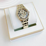 Guess Allara Quartz Gold Dial Gold Steel Strap Watch For Women - GW0604L2 Buy Now By Guess