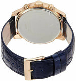 Guess Horizon Chronograph Blue Dial Blue Leather Strap Watch For Men - W0380G5 Buy Now By Guess