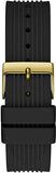 Guess Athena Gold Dial Black Rubber Strap Watch For Women - GW0030L2 Buy Now By Guess
