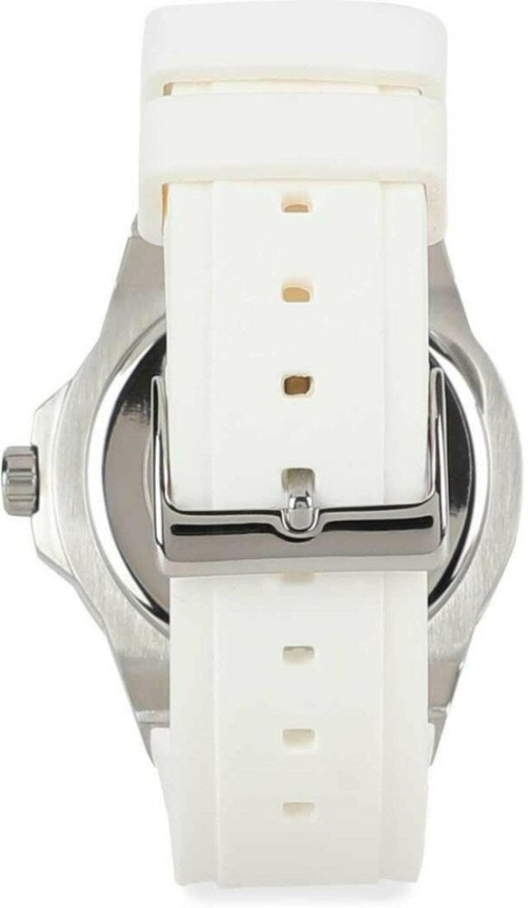 Guess Zena Analog White Dial White Rubber Strap Watch For Women - W1094L1 Buy Now By Guess