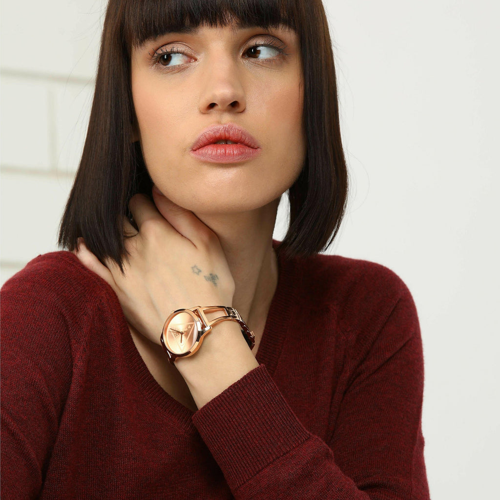 Guess Lola Rose Gold Dial Rose Gold Steel Strap Watch For Women - W1145L4 Buy Now By Guess