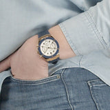 Guess Athena White Dial White Dial Blue Rubber Strap Watch For Women - GW0030L5 Buy Now By Guess