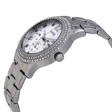 Guess Bedazzle Diamonds Silver Dial Silver Steel Strap Watch For Women - W1097L1 Buy Now By Guess