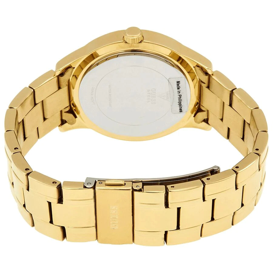 Guess Bedazzle Diamonds Gold Dial Gold Steel Strap Watch For Women - W1097L2 Buy Now By Guess