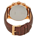 Guess Analog Chronograph Brown Dial Brown Leather Strap Watch For Men - W14052G2 Buy Now By Guess