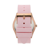 Guess Clarity Gold Dial Pink Silicone Strap Watch for Women - GW0109L2 Buy Now By Guess
