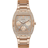 Guess Raven Diamonds Rose Gold Dial Rose Gold Steel Strap Watch for Women - GW0104L3 Buy Now By Guess