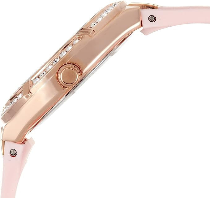 Guess Cosmo Diamonds Silver Dial Pink Silicone Strap Watch for Women - GW0034L3 Buy Now By Guess