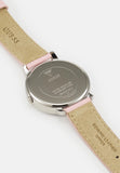 Guess Dahlia Analog Silver Dial Pink Leather Strap Watch for Women - GW0529L1 Buy Now By Guess