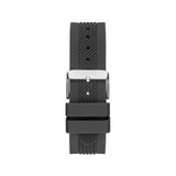 Guess Delta Black Dial Black Silicone Strap Watch for Men - GW0051G1 Buy Now By Guess