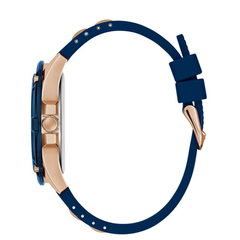 Guess Delta Blue Dial Blue Silicone Strap Watch for Men - GW0051G3 Buy Now By Guess