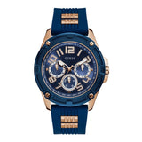 Guess Delta Blue Dial Blue Silicone Strap Watch for Men - GW0051G3 Buy Now By Guess