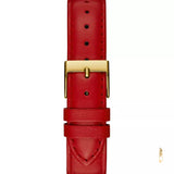 Guess Trend Dragon Gold Dial Red Leather Strap Watch For Women - GW0646L1 Buy Now By Guess