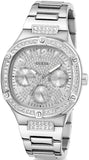 Guess Duchess Quartz Silver Dial Silver Steel Strap Watch For Women - GW0558L1 Buy Now By Guess