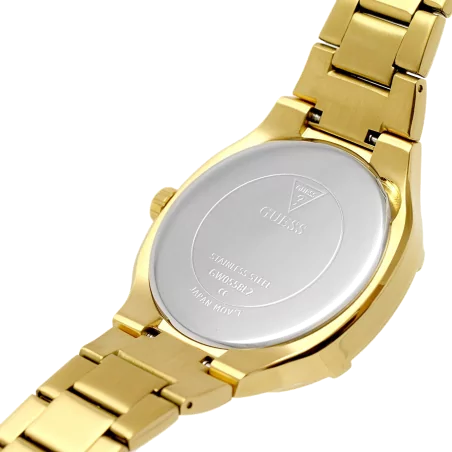Guess Duchess Quartz Gold Dial Gold Steel Strap Watch For Women - GW0558L2 Buy Now By Guess