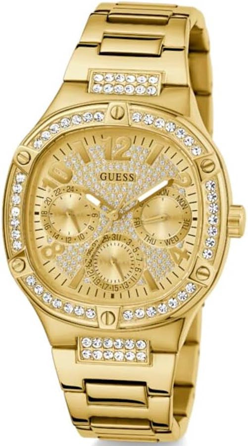 Guess Duchess Quartz Gold Dial Gold Steel Strap Watch For Women - GW0558L2 Buy Now By Guess