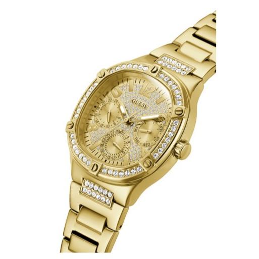Guess Duchess Quartz Gold Dial Gold Steel Strap Watch For Women - GW0558L2 Buy Now By Guess