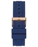 Guess Eclipse White Dial Blue Rubber Strap Watch for Women - GW0315L2 Buy Now By Guess