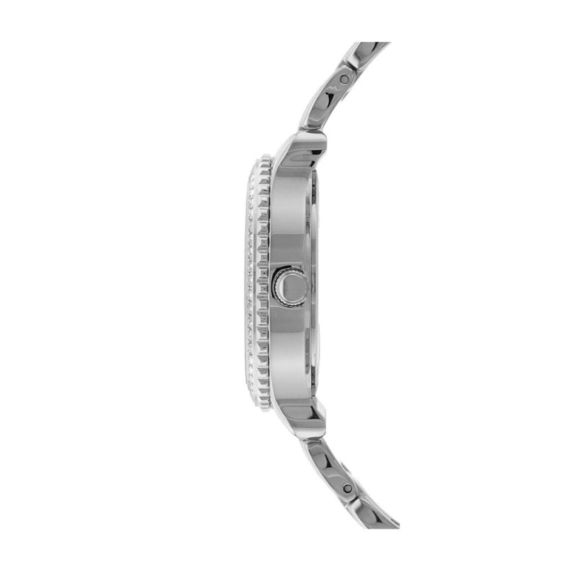 Guess Enchanting Diamonds Silver Dial Silver Steel Strap Watch for Women - W0305L1 Buy Now By Guess