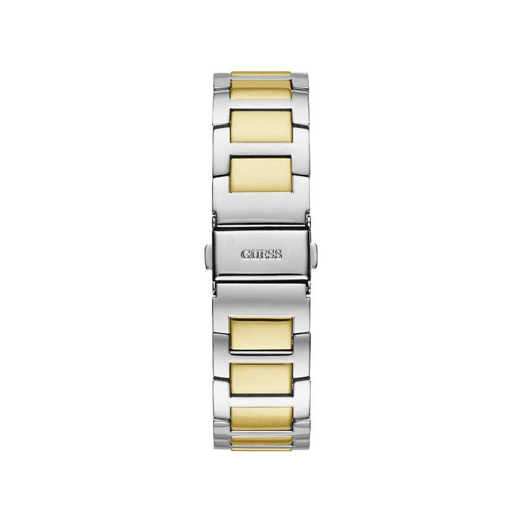 Guess Frontier Chronograph Crystals Gold Dial Two Tone Steel Strap Watch For Women - W1156L5 Buy Now By Guess
