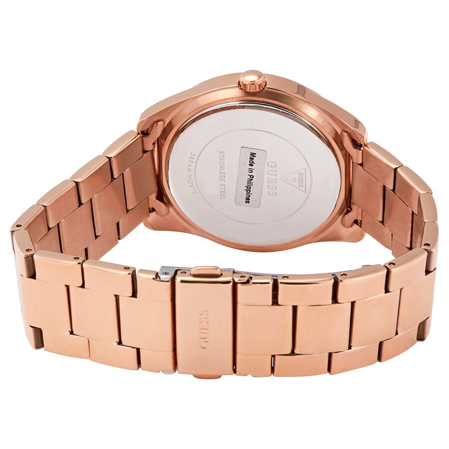 Guess G Twist Diamonds Rose Gold Dial Rose Gold Steel Strap Watch For Women - W1201L3 Buy Now By Guess